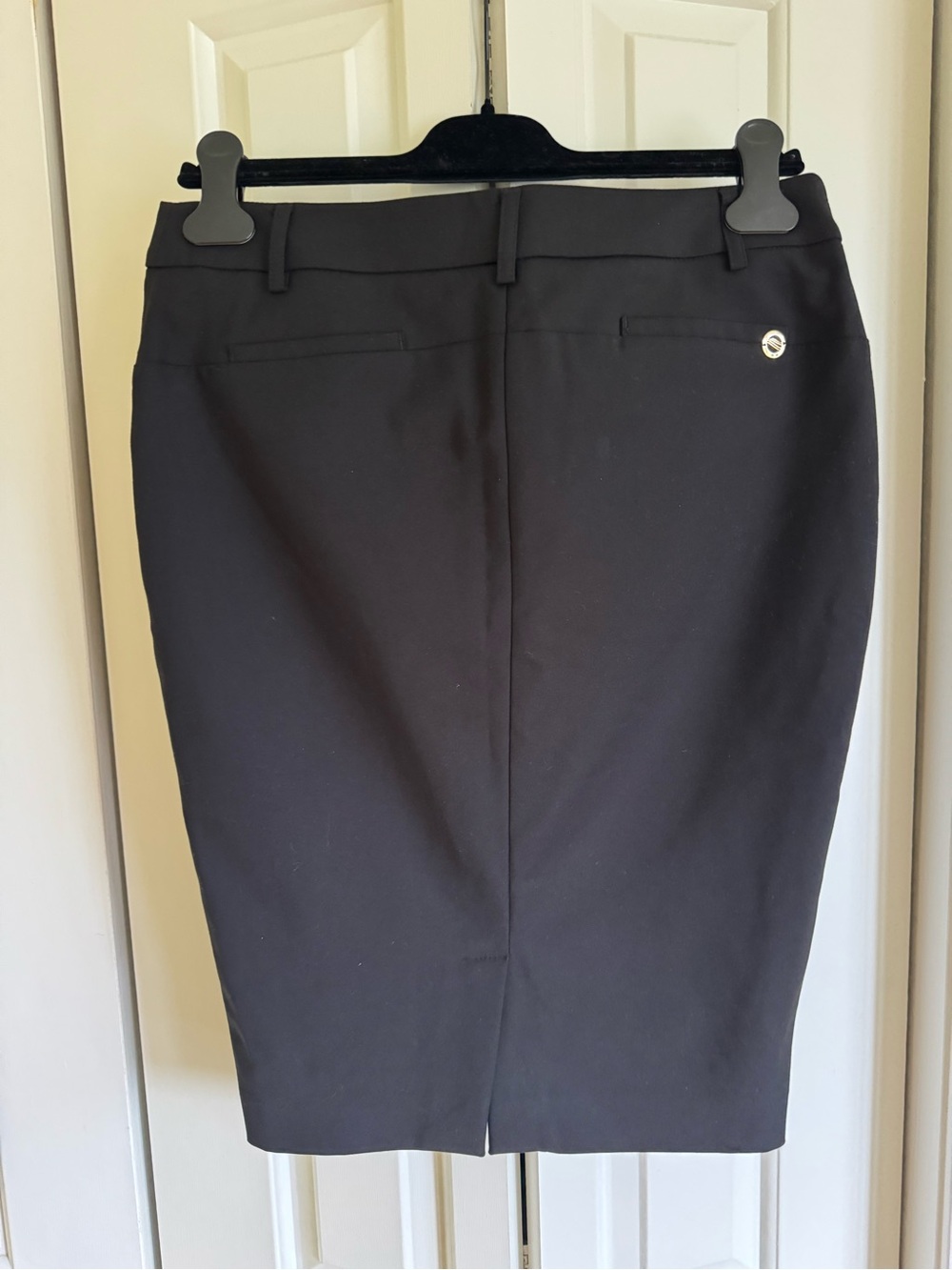 Angelo Marani  Black Cotton Blend Pencil Skirt 8/44